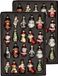 Bellatio Decorations G. Wurm Kersthangers - 40x - 10 ST - Kerst figuurtjes - glas - 5 cm
