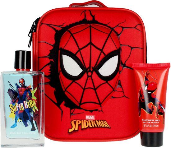 Air-Val Spider-Man Geschenkset - Eau de Toilette 100 ml & Douchegel 60 ml - Met Toilettas