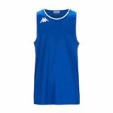 Kappa Danco Basketbalshirt Blauw Saffier/Wit Heren M