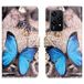 Honor Étui Portefeuille Honor 200 Lite - Série Style - Papillon Bleu