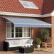 Maison Exclusive - Doek voor zonnescherm, blauw en wit, 450 x 300 cm, polyester