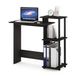 Furinno 11192EX/BK Computer/bureau, hout, espresso/zwart, 100,58 x 100,58 x 85,34 cm