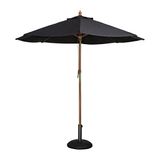 Bolero CB514 Ronde Parasol, Maat: 2.5 m Diameter, Kleur: Zwart