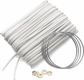 Highlander Bungee-koord 6 Mm Rubber/nylon 14 M Wit