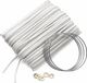 Highlander Bungee-koord 6 Mm Rubber/nylon 14 M Wit
