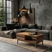 Home Deco Factory Table basse Forest marron et noir