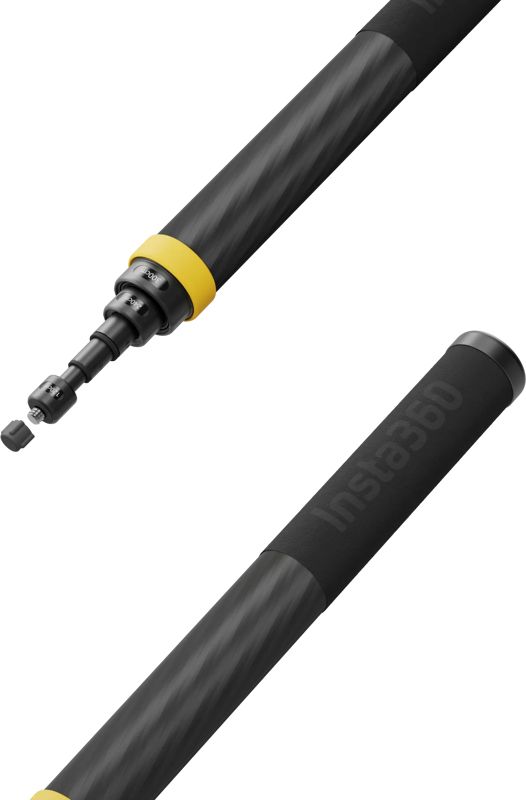 Insta360 DINEESS/B Selfiestick - Zwart/Geel - Camera Compatibel
