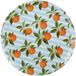 Ronde Bol Ronde, oranje serveerschaal van melamine
