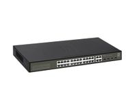 LevelOne GES-2128 Hilbert 28-Port Smart Lite Switch, 24 x Gigabit RJ45, 4 x Gigabit SFP/RJ45 Combo