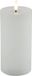 Countryfield Lyon LED kaars/stompkaars - wit - D7,5 x H15 cm - timer