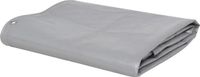vidaXL Zeil Grijs 3 x 3 m Canvas met PVC-coating