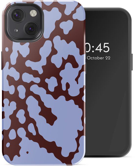 Selencia Hoesje - Geschikt voor Apple iPhone 13 - Backcover geschikt voor MagSafe - Moo'd Lavender Glow