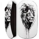 Maniacase Regal Roar Majestic Lion Tattoo Zwart Draadloze Muis