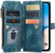 Caseme C30 Hoesje Geschikt voor Apple iPhone 14 | Wallet Zipper Book Case met Pasjeshouder | Beschermhoes met Portemonnee | Blauw