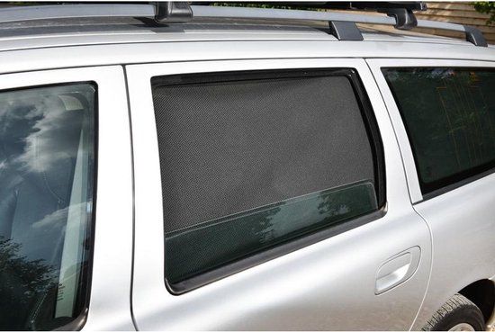 Car Shades Set Volvo V70 Station 2007- / XC70 2007 - Black - Clipsysteem