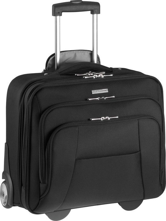 D & N Business Attachékoffer / Laptoptrolley 2887 - 16,4" - Zwart