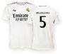Real Madrid CF Real Madrid 24/25 Bellingham Thuis T-shirt Met Korte Mouwen Wit L