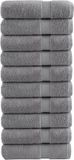 vidaXL Badhanddoeken SOLUND 10 stuks 600 g/m² 70x140 cm Grijs