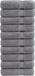 vidaXL Serviettes de bain SOLUND 10 pièces 600 g/m² 70x140 cm Gris