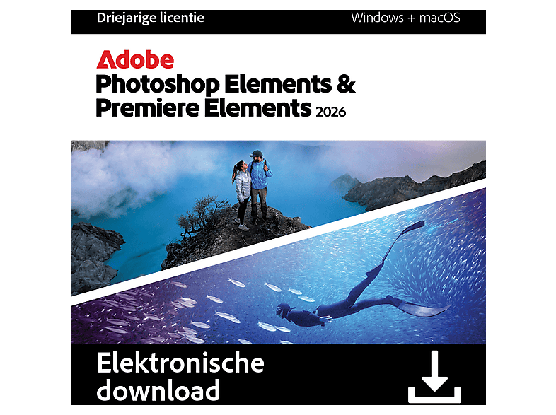 Adobe Software Adobe Photoshop & Premiere Elements 2026 3y ESD NL