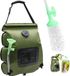 Merkloos / Sans marque IMPORTEUR: HS PLUS doo Zonne-douchetas, campingdouche, 20L buitendouche met warm water, mobiele zonne-douche camping-doucheset, draagbare zonne-waterzak voor tuin voor kamperen buiten wandelen, groen, PVC