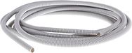 RS PRO Lege buis kunststof, Ø 10 mm nom. flexibel, grijs A ø 10,2 mm I ø 7,4 mm x 5 m IP55, verpakking van 5 meter