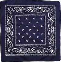 Fako Fashion® Bandana - Paisley - Navy Blauw - Unisex