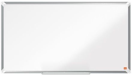 Nobo Premium Plus Whiteboard - 873 x 485 mm - Enamel - Magnetic - Aluminium Frame
