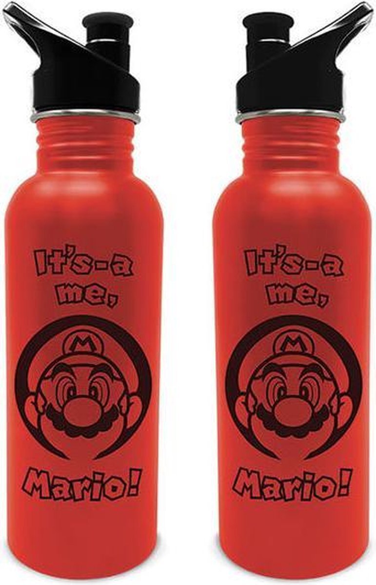 Pyramid International Super Mario - It's A Me Mario Metal Water Bottle Merchandise