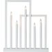 EGLO Kaarsenhouder Frame, decoratieve kerstverlichting | raamdecoratie van hout, staal en kunststof in wit warmwit