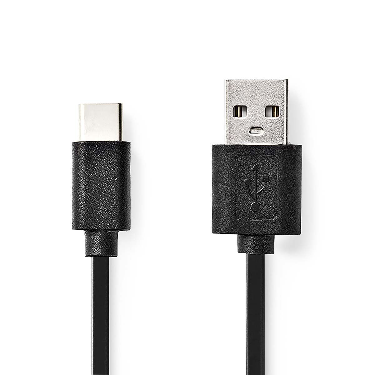 Nedis CCGL60600BK10 USB-kabel USB 2.0 1 m USB A USB C Zwart