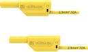 Schützinger VSFK 8700 / 2.5 / 50 / GE Câble de mesure de sécurité [fiche 4 mm - fiche 4 mm] 50,00 cm Jaune 1 pièce(s)