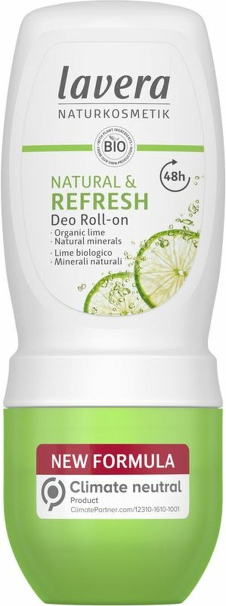 Lavera Refresh Deodorant Roll-on - Refreshing Ball Deodorant With The Scent Of Lime