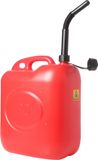 Merkloos / Sans marque Jerrycan - 20 liter - benzinetank voor brandstof - rood - kunststof