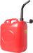 Merkloos / Sans marque Jerrycan - 20 liter - benzinetank voor brandstof - rood - kunststof
