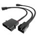 KabelDirekt - 4-pin Molex ventilator verdeelkabel 12V op 3 x 3-pin – 20cm