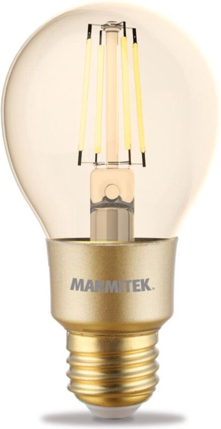 Marmitek Wifi Lamp E27 - Glow MI - Filament LED - 6W - Warm Wit Licht - Smart Home