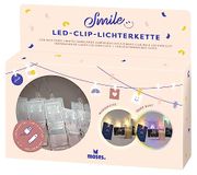 moses. Led-clip-lichtsnoer, lichtketting met twee kleurmodi, warmwit of kleurrijk licht, 10 clips voor het ophangen van foto's, kaarten en herinneringen, werkt via micro-USB-kabel of batterijen