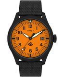 Timex Traprock TW2W23700 Horloge - Textiel - Zwart - Ø 43 mm