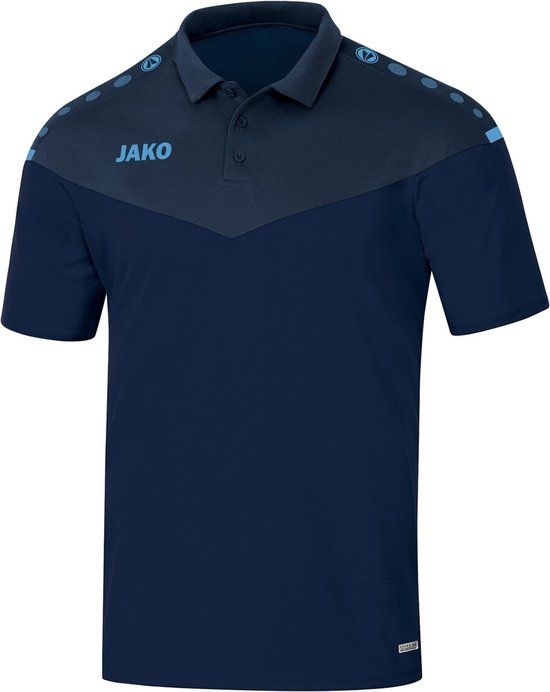 Jako Champ 2.0 Poloshirt Dames - Marine/Donkerblauw/Hemelsblauw - Maat 42