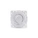 Blendend Led-dimmer, wit design, compatibel met Duitse en Franse systemen, ideaal voor verstelbare verlichting.