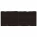 vidaXL Tafelblad natuurlijke rand 120x50x(2-4)cm eikenhout donkerbruin