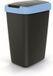 Prosperplast Poubelle 12L Noir avec cadre bleu
