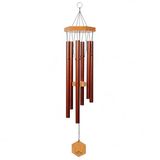 UpBlend Outdoors Windgong voor buiten - 29" koperrode windgong buiten, zen-tuingong voor buiten, tinnen windchime, decoratie windgong voor moeder, oma, geschenken voor haar