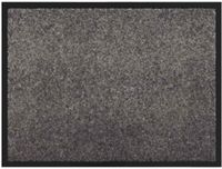 vidaXL Deurmat Lichtgrijs 60 x 80 x 1.2 cm Teddy Stof