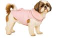 Hondenjas – Guzzi Roze 30cm – warme fleece hondenjas met klittenbandsluiting, waterafstotend & elegant strikdetail