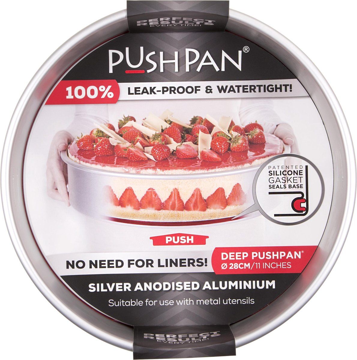 Wham PushPan Springvorm - 28 cm - Aluminium