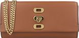 FOSSIL Sac bandoulière portefeuille en cuir Penrose Wallet Brown Brun