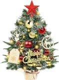 oCreon Mini kunstkerstboom 45 cm met verlichting