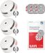 X-Sense XS01-W - 3-pack de détecteurs de fumée sans fil connectables - batterie 10 ans - avec montage magnétique